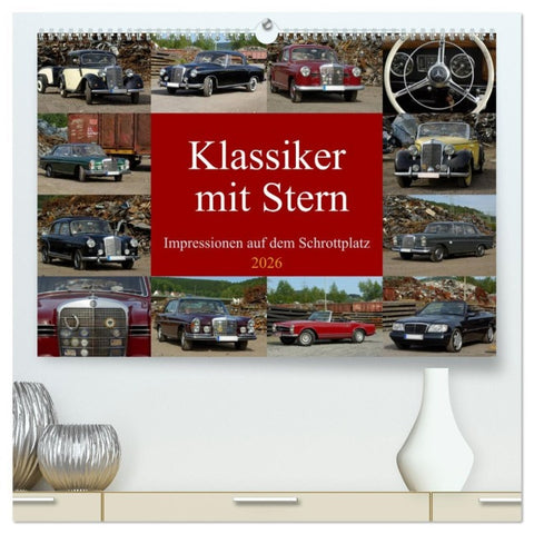 Klassiker mit Stern (hochwertiger Premium Wandkalender 2026 DIN A2 quer), Kunstdruck in Hochglanz