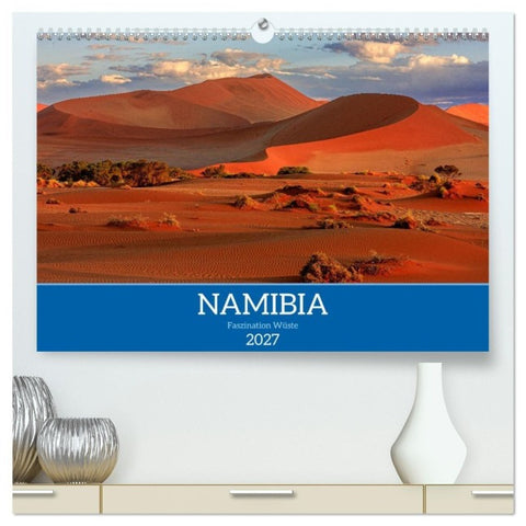 Namibia - Faszination Wüste (hochwertiger Premium Wandkalender 2027 DIN A2 quer), Kunstdruck in Hochglanz