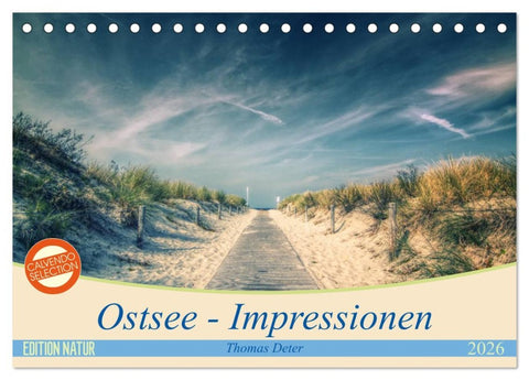 Ostsee - Impressionen (Tischkalender 2026 DIN A5 quer), CALVENDO Monatskalender