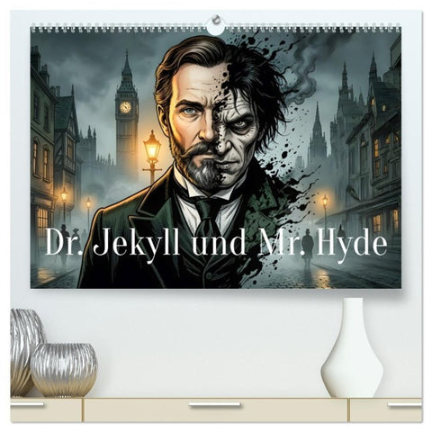 Dr. Jekyll und Mr. Hyde (hochwertiger Premium Wandkalender 2027 DIN A2 quer), Kunstdruck in Hochglanz