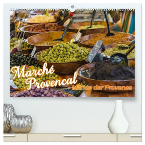 Marché Provencal - Märkte der Provence (hochwertiger Premium Wandkalender 2027 DIN A2 quer), Kunstdruck in Hochglanz