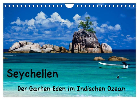 Seychellen - Der Garten Eden im Indischen Ozean (Wandkalender 2027 DIN A4 quer), CALVENDO Monatskalender