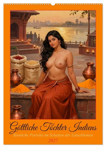 Göttliche Töchter Indiens (Wandkalender 2027 DIN A2 hoch), CALVENDO Monatskalender
