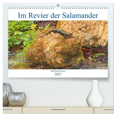 Im Revier der Salamander (hochwertiger Premium Wandkalender 2027 DIN A2 quer), Kunstdruck in Hochglanz