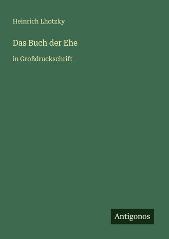 Das Buch der Ehe