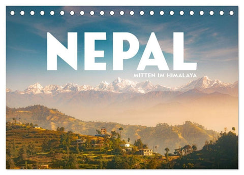 Nepal - Mitten im Himalaya (Tischkalender 2027 DIN A5 quer), CALVENDO Monatskalender