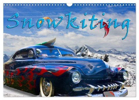 Snowkiting (Wandkalender 2027 DIN A3 quer), CALVENDO Monatskalender