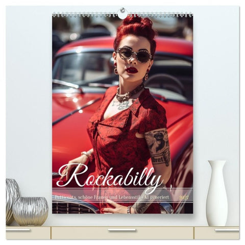 Rockabilly (hochwertiger Premium Wandkalender 2027 DIN A2 hoch), Kunstdruck in Hochglanz
