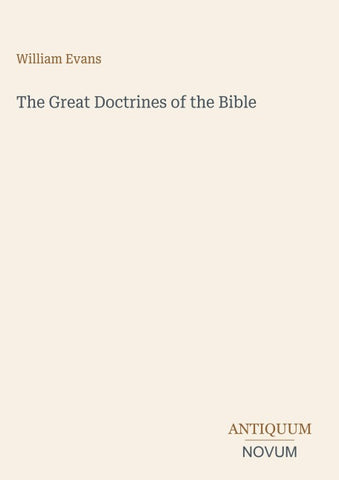 The Great Doctrines of the Bible