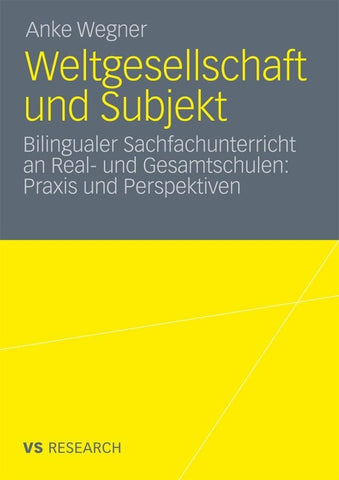 Weltgesellschaft und Subjekt