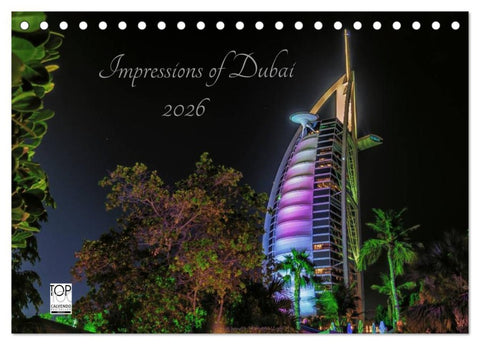 Impressions of Dubai 2026 (Tischkalender 2026 DIN A5 quer), CALVENDO Monatskalender