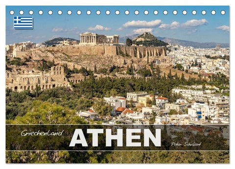 Griechenland - Athen (Tischkalender 2027 DIN A5 quer), CALVENDO Monatskalender
