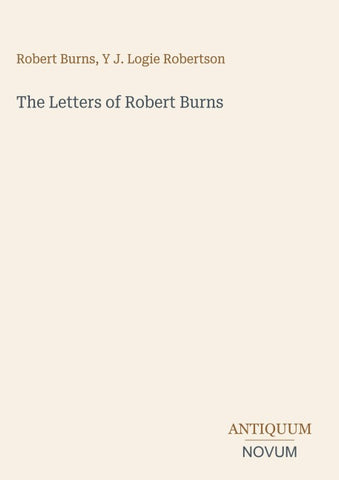 The Letters of Robert Burns
