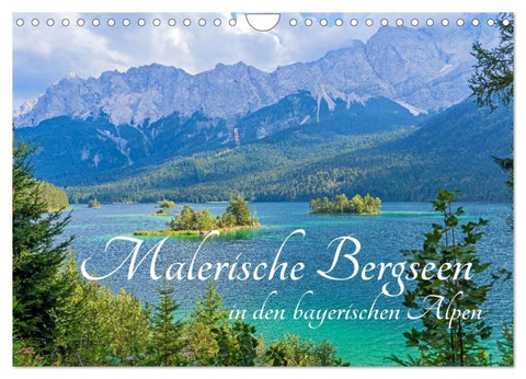 Malerische Bergseen in den bayerischen Alpen (Wandkalender 2027 DIN A4 quer), CALVENDO Monatskalender