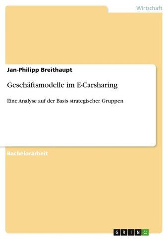 Geschäftsmodelle im E-Carsharing