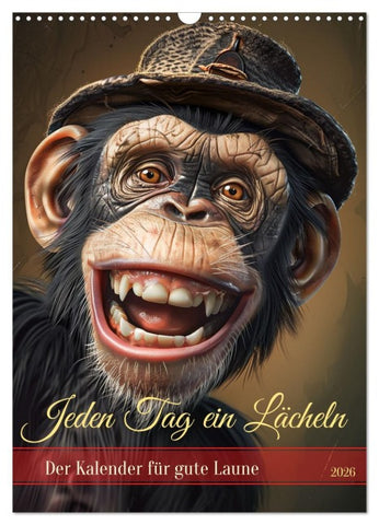 Jeden Tag ein Lächeln (Wandkalender 2026 DIN A3 hoch), CALVENDO Monatskalender