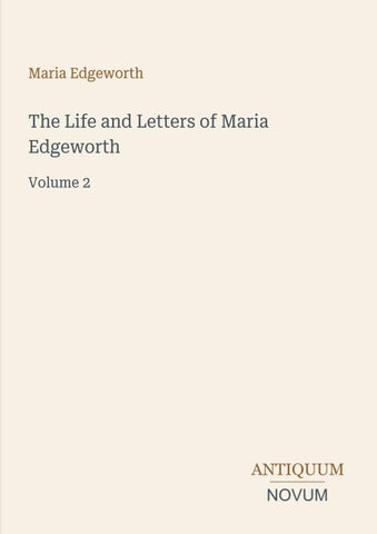The Life and Letters of Maria Edgeworth