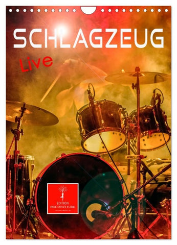 Schlagzeug live (Wandkalender 2026 DIN A4 hoch), CALVENDO Monatskalender