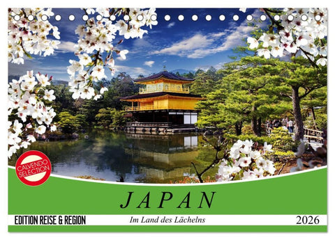 Japan. Im Land des Lächelns (Tischkalender 2026 DIN A5 quer), CALVENDO Monatskalender