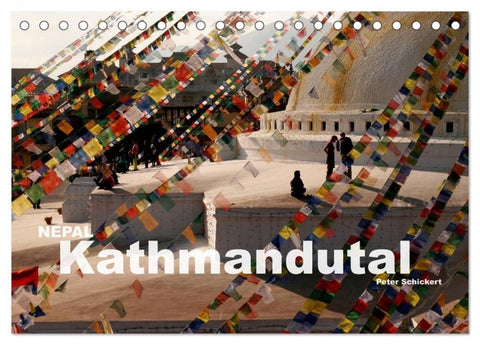 Nepal - Kathmandutal (Tischkalender 2027 DIN A5 quer), CALVENDO Monatskalender