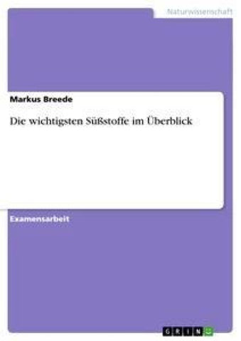 Die wichtigsten Süßstoffe im Überblick