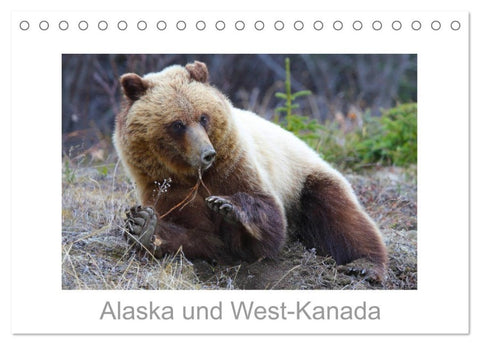 Alaska und West-Kanada (Tischkalender 2027 DIN A5 quer), CALVENDO Monatskalender