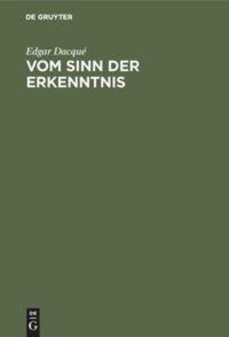 Vom Sinn der Erkenntnis