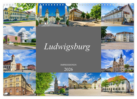 Ludwigsburg Impressionen (Wandkalender 2026 DIN A3 quer), CALVENDO Monatskalender