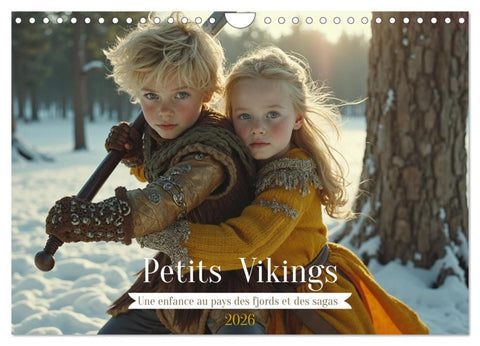Petits Vikings (Calendrier mural 2026 DIN A4 vertical), CALVENDO calendrier mensuel