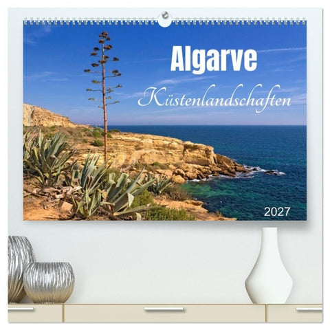 Algarve - Küstenlandschaften (hochwertiger Premium Wandkalender 2027 DIN A2 quer), Kunstdruck in Hochglanz