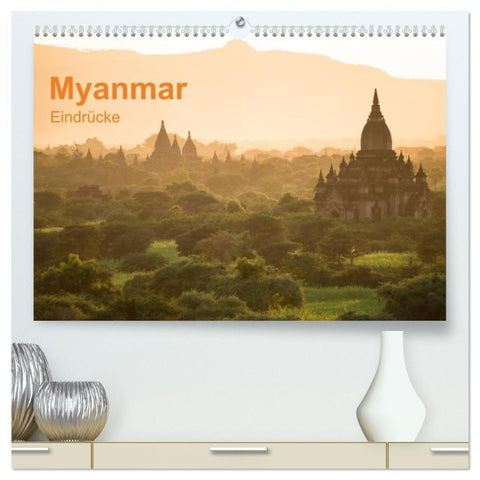 Myanmar - Eindrücke (hochwertiger Premium Wandkalender 2026 DIN A2 quer), Kunstdruck in Hochglanz