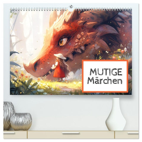 Mutige Märchen (hochwertiger Premium Wandkalender 2026 DIN A2 quer), Kunstdruck in Hochglanz