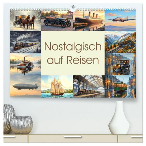 Nostalgisch auf Reisen (hochwertiger Premium Wandkalender 2027 DIN A2 quer), Kunstdruck in Hochglanz