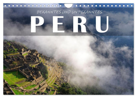 Bekanntes und Unbekanntes Peru (Wandkalender 2027 DIN A4 quer), CALVENDO Monatskalender
