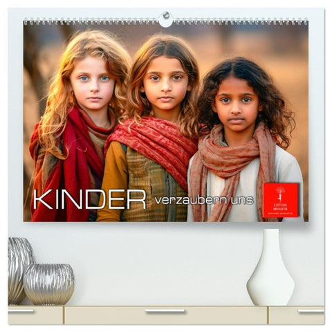 Kinder verzaubern uns (hochwertiger Premium Wandkalender 2027 DIN A2 quer), Kunstdruck in Hochglanz