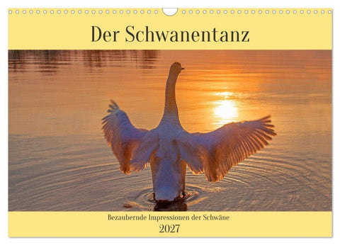Der Schwanentanz (Wandkalender 2027 DIN A3 quer), CALVENDO Monatskalender