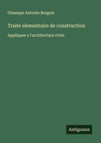 Traite elementaire de construction