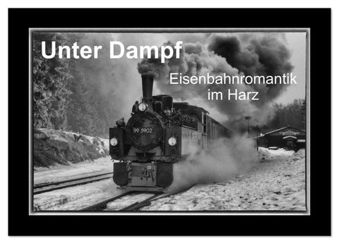 Unter Dampf - Eisenbahnromantik im Harz (Wandkalender 2026 DIN A2 quer), CALVENDO Monatskalender