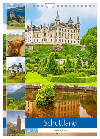 Schottland - Reiseplaner (Wandkalender 2027 DIN A4 hoch), CALVENDO Monatskalender