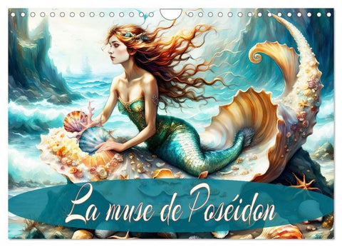 La muse de Poséidon (Calendrier mural 2026 DIN A4 vertical), CALVENDO calendrier mensuel