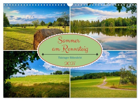 Sommer am Rennsteig (Wandkalender 2027 DIN A3 quer), CALVENDO Monatskalender