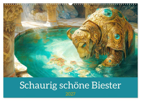 Schaurig schöne Biester (Wandkalender 2027 DIN A2 quer), CALVENDO Monatskalender