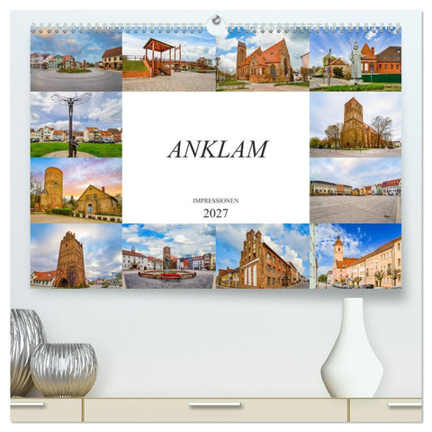 Anklam Impressionen (hochwertiger Premium Wandkalender 2027 DIN A2 quer), Kunstdruck in Hochglanz