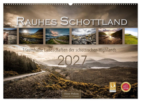 Rauhes Schottland (Wandkalender 2027 DIN A2 quer), CALVENDO Monatskalender