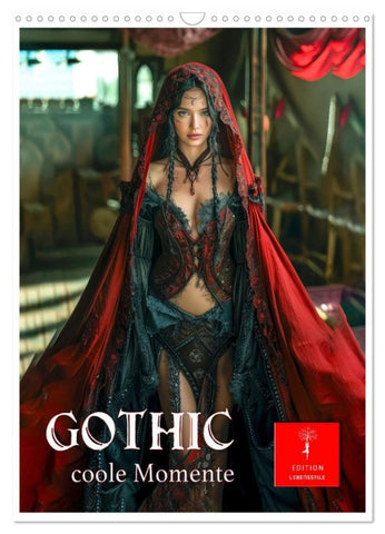 Gothic coole Momente (Wandkalender 2026 DIN A3 hoch), CALVENDO Monatskalender