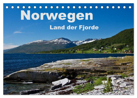 Norwegen - Land der Fjorde (Tischkalender 2026 DIN A5 quer), CALVENDO Monatskalender