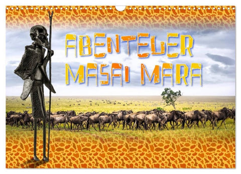 Abenteuer Masai Mara (Wandkalender 2027 DIN A3 quer), CALVENDO Monatskalender