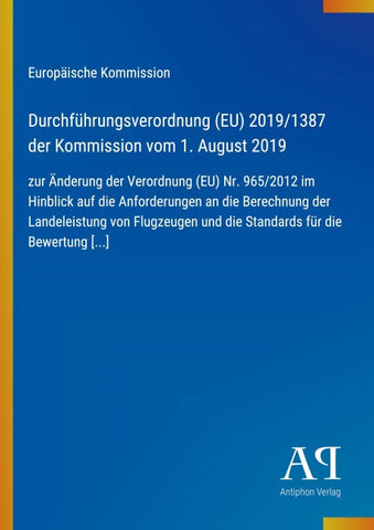Durchführungsverordnung (EU) 2019/1387 der Kommission vom 1. August 2019