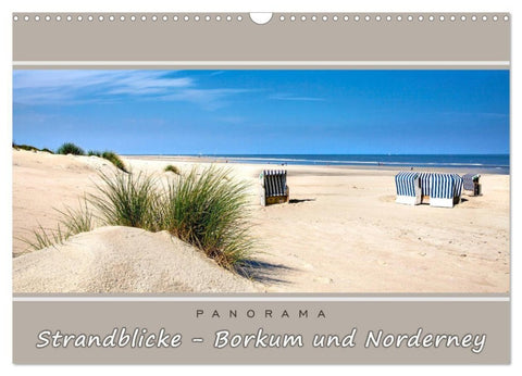 Strandblicke Borkum und Norderney (Wandkalender 2027 DIN A3 quer), CALVENDO Monatskalender