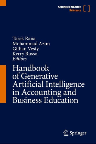 Handbook of Generative Artificial Intelligence in Accounting and Business Education